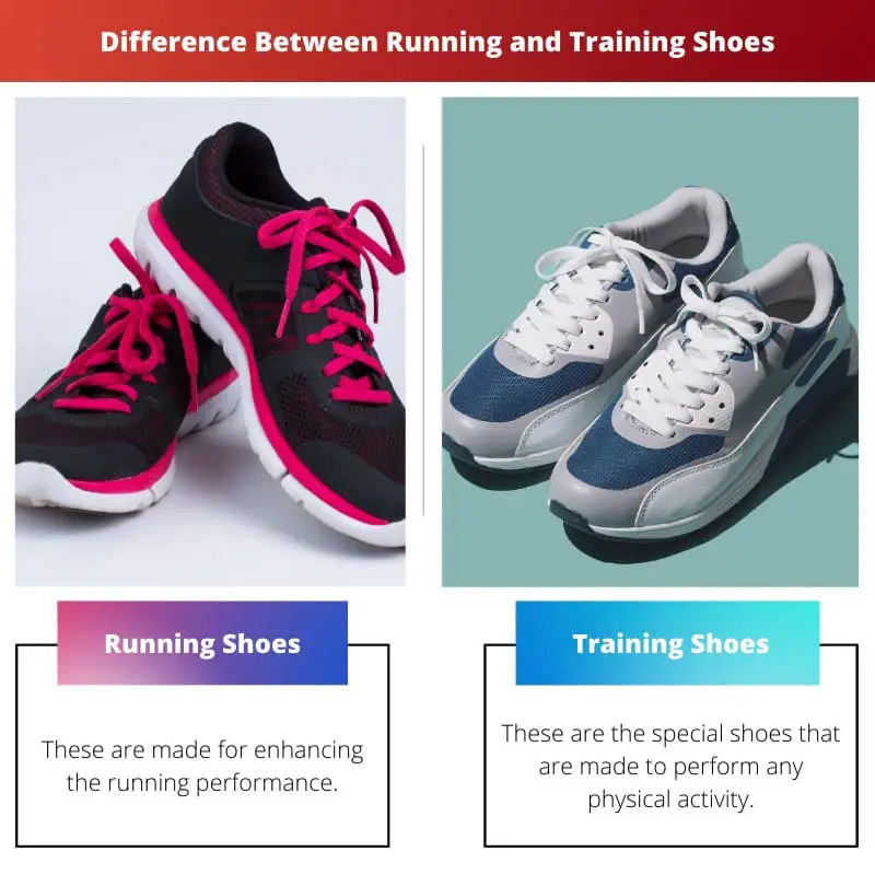Différence entre les chaussures de course et d'entraînement