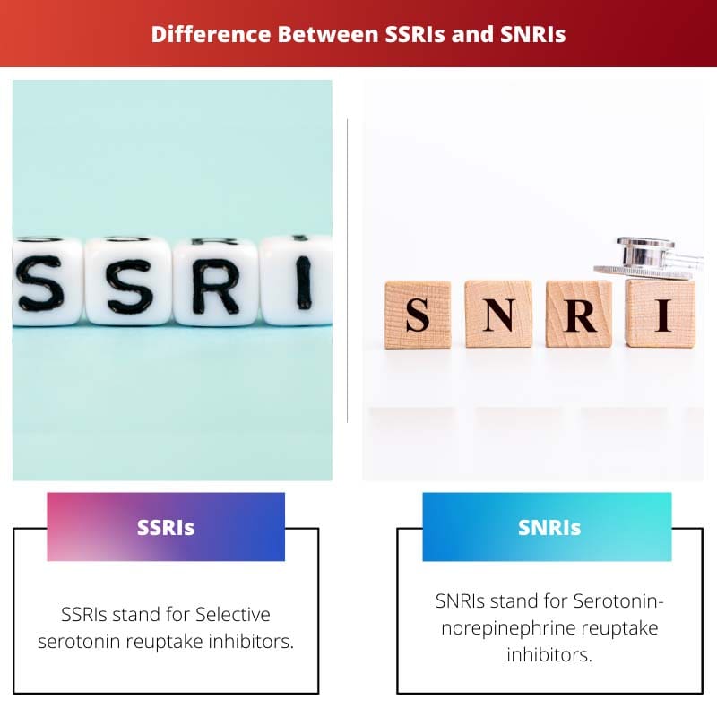 Atšķirība starp SSAI un SNRI