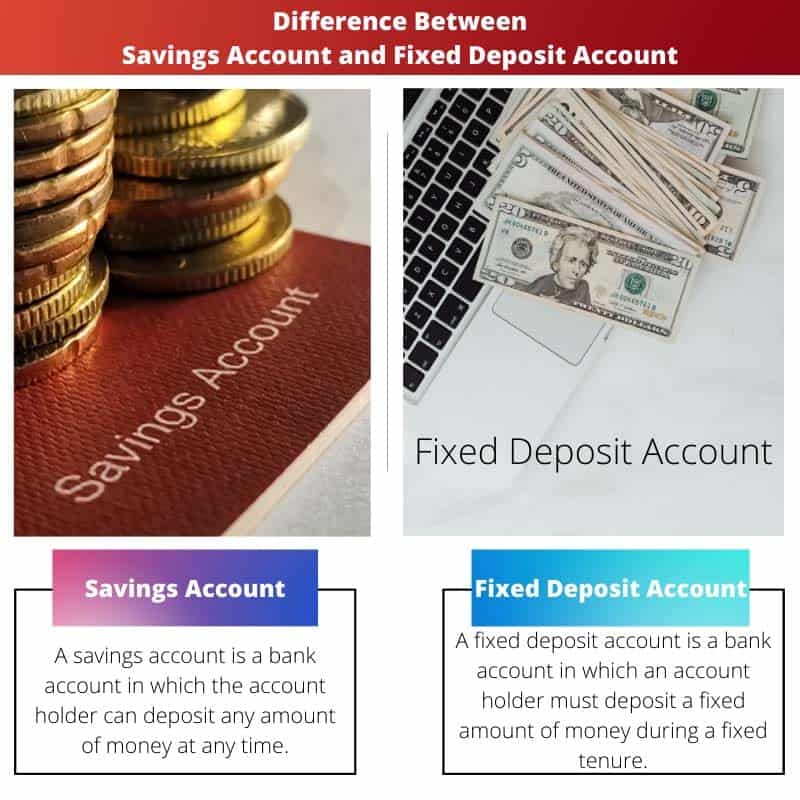 Savings Account Vs Fixed Deposit Account Difference And Comparison