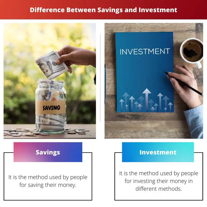 बचत और निवेश के बीच अंतर