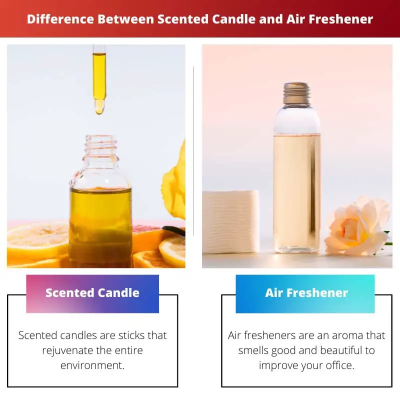 Difference Between Scented Candle and Air Freshener