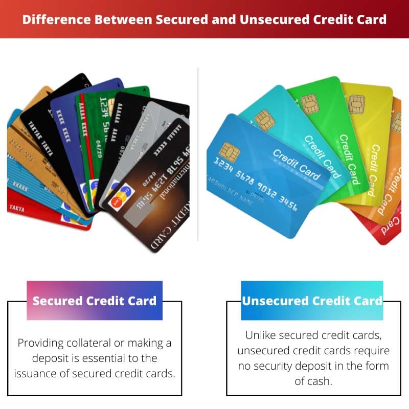 有担保和无担保信用卡之间的区别