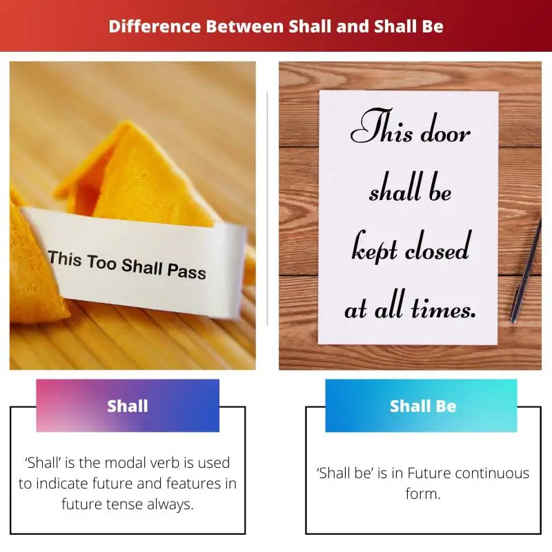 Difference Between Shall and Shall Be
