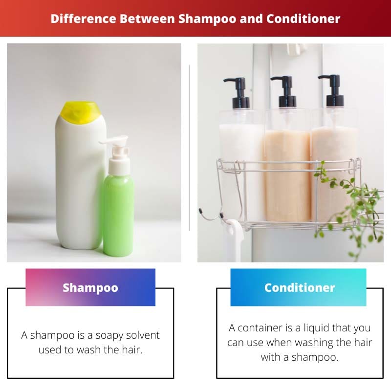 Difference Between Shampoo and Conditioner