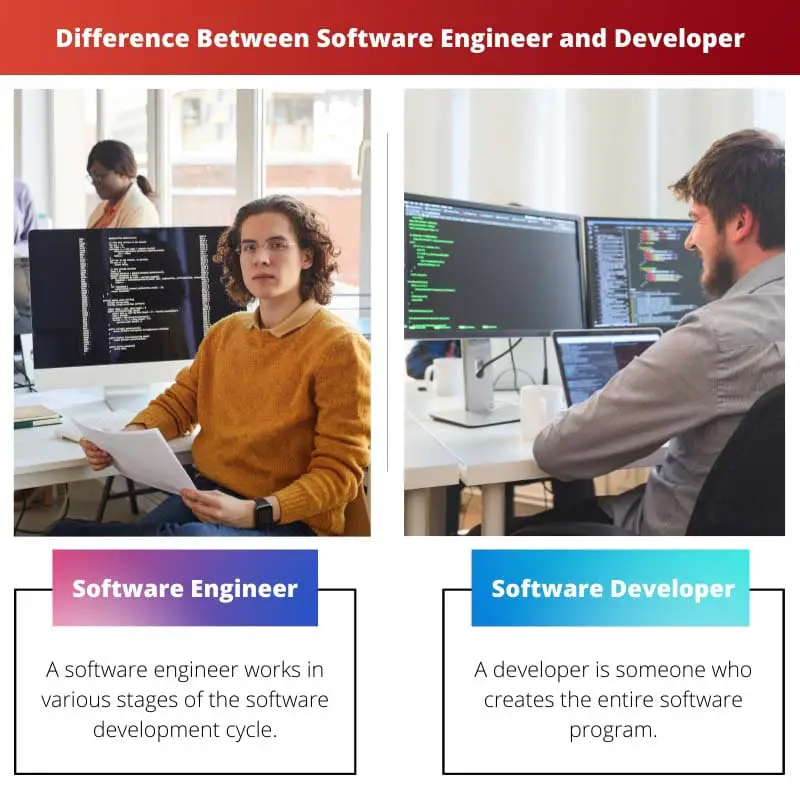 Difference Between Software Engineer and Developer