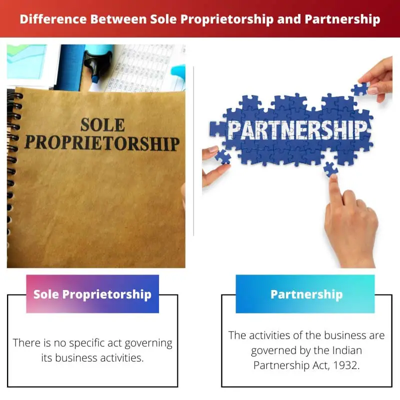 Difference Between Sole Proprietorship and Partnership