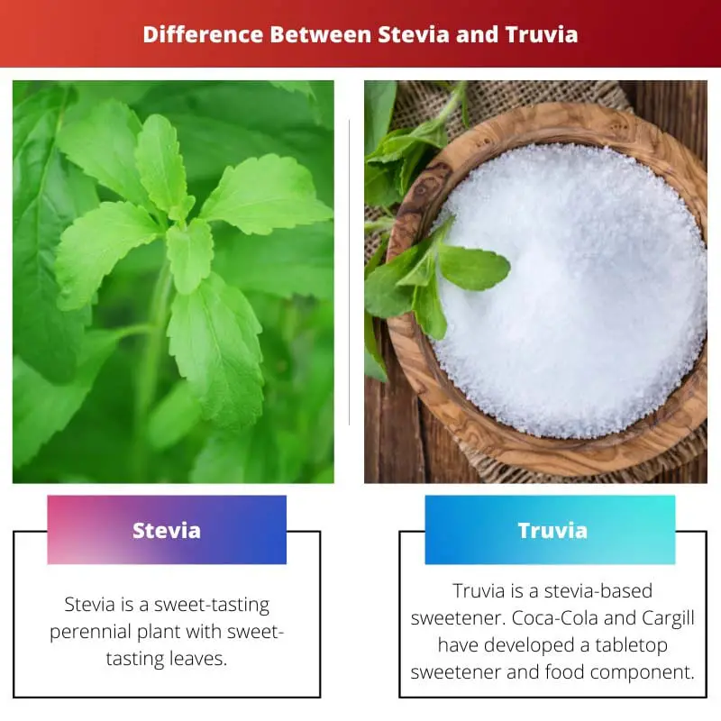 Difference Between Stevia and Truvia