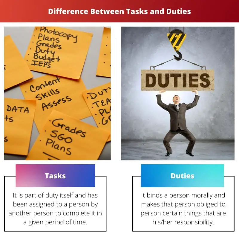 Difference Between Tasks and Duties