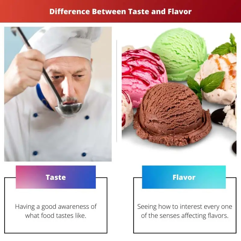 Differenza tra gusto e sapore