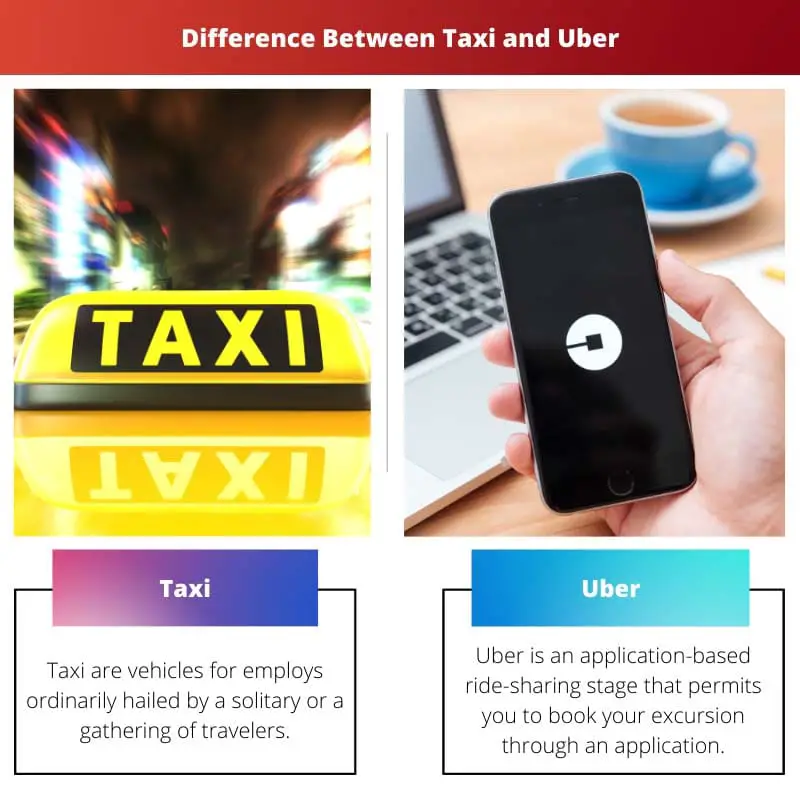 Rozdíl mezi taxi a Uberem