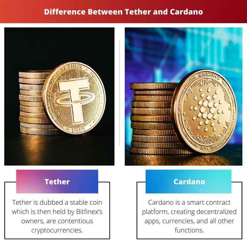 Difference Between Tether and Cardano