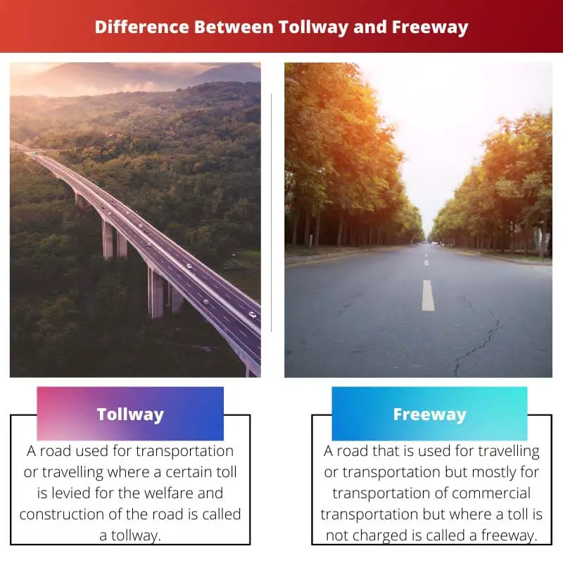 Difference Between Tollway and Freeway