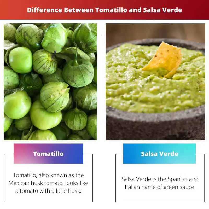 Difference Between Tomatillo and Salsa Verde