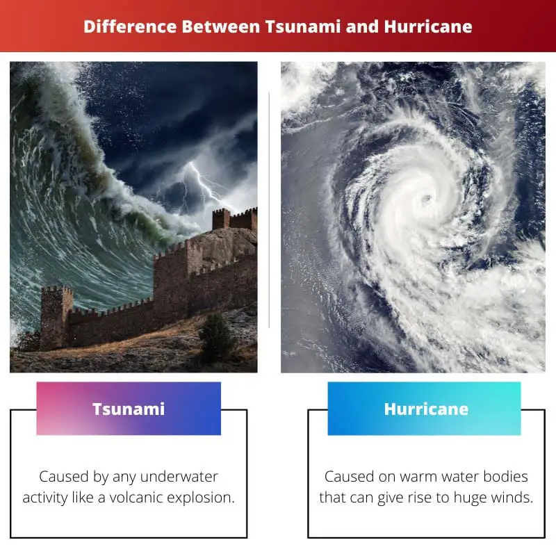 Difference Between Tsunami and Hurricane