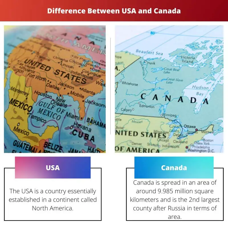 Difference Between USA and Canada