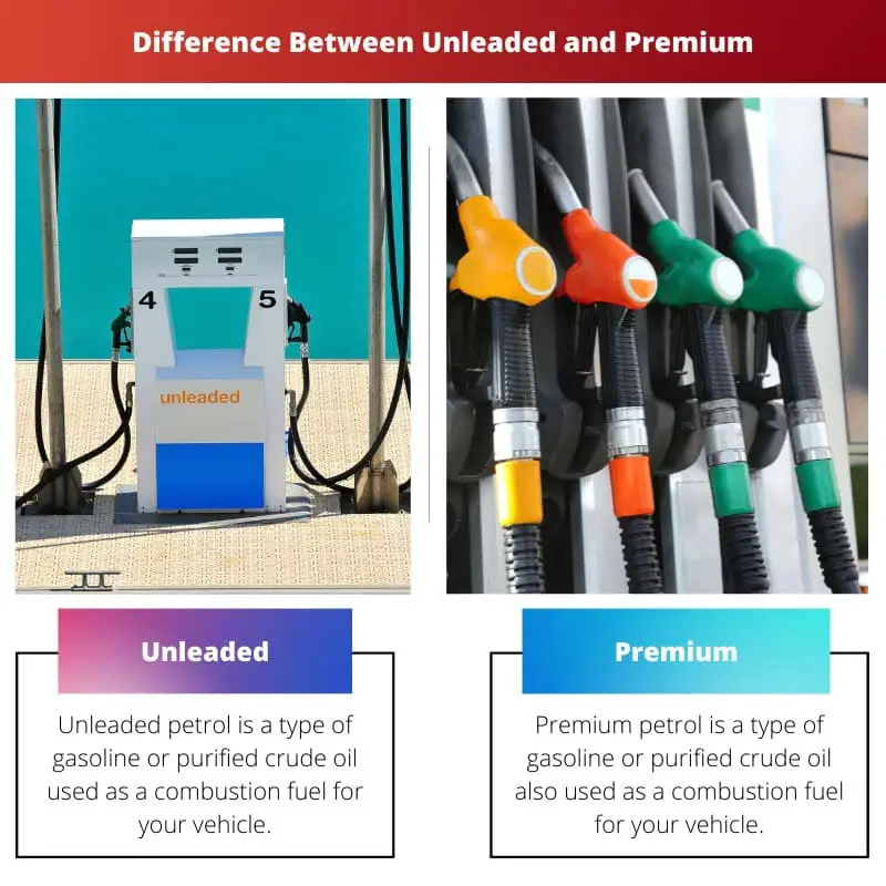 Difference Between Unleaded and Premium