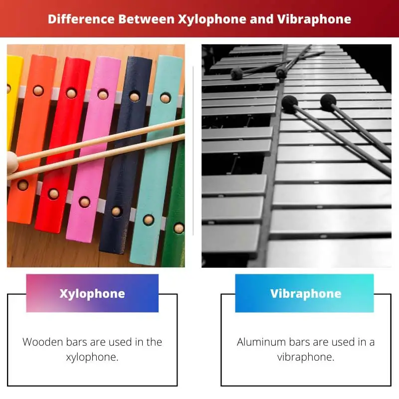 Difference Between Xylophone and Vibraphone