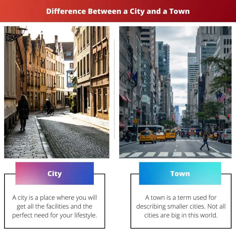 Difference Between a City and a Town