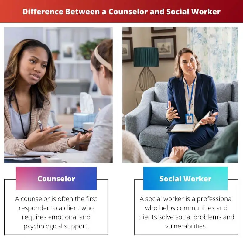 Rozdíl mezi poradcem a sociálním pracovníkem