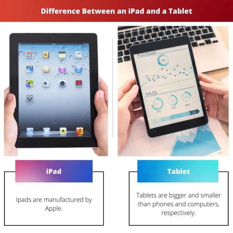 iPad 和平板电脑之间的区别