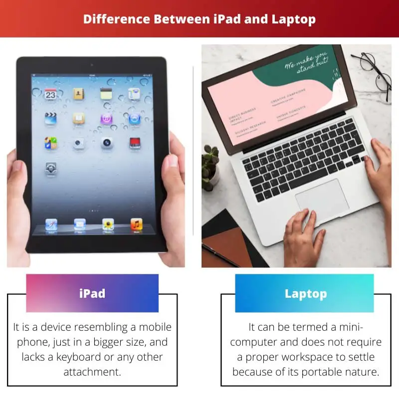 Difference Between iPad and Laptop