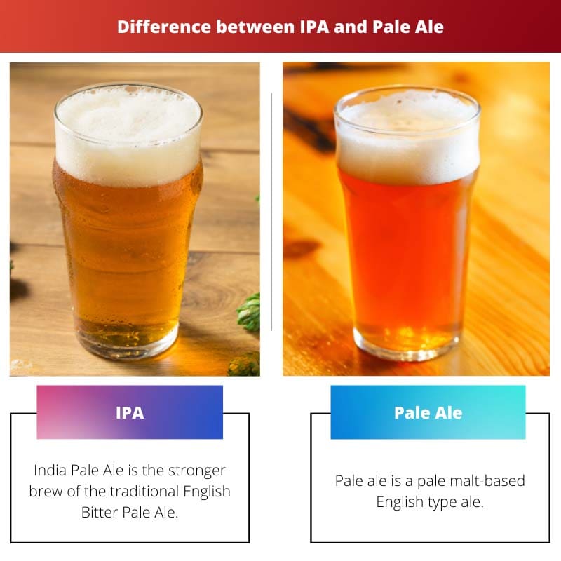 Sự khác biệt giữa IPA và Pale Ale