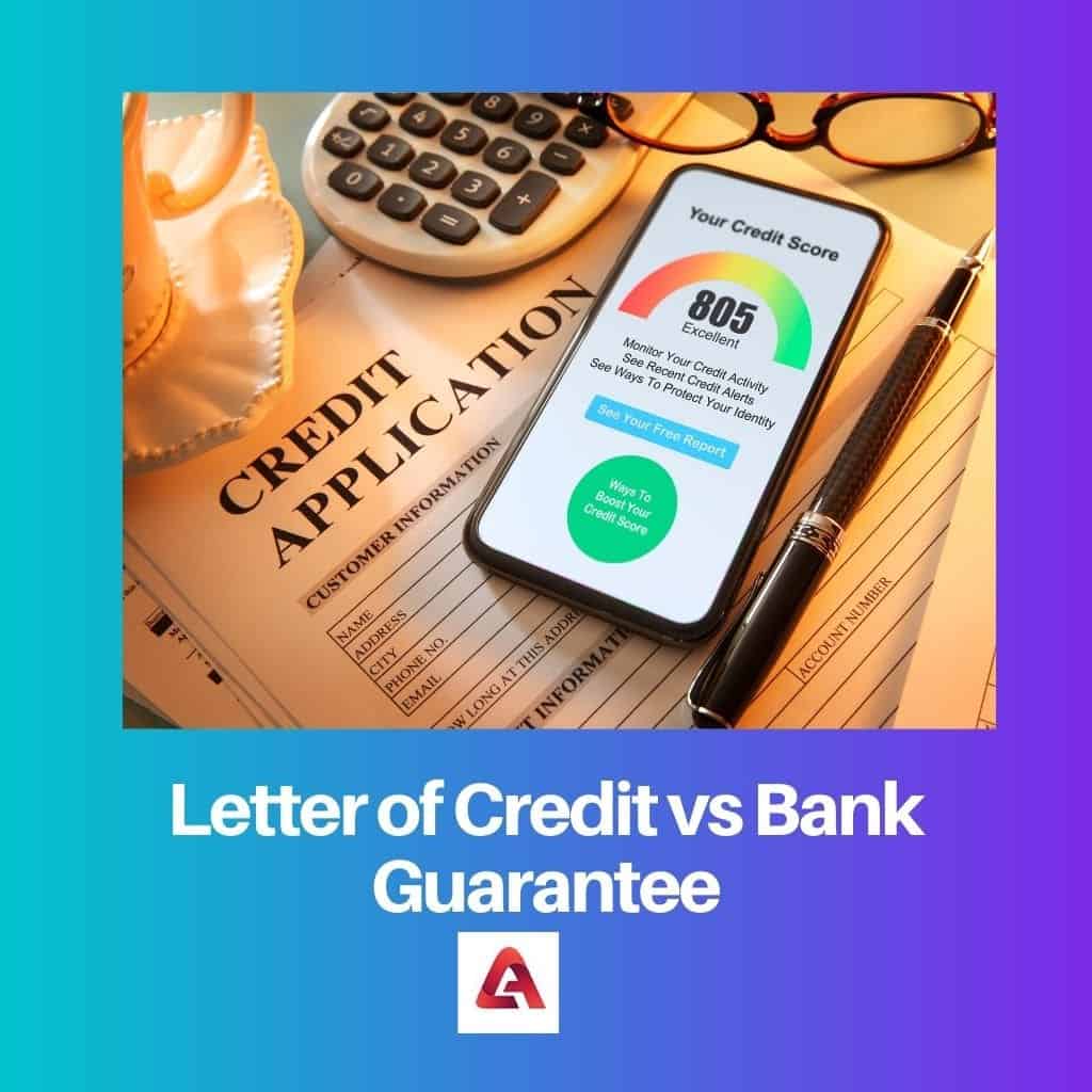 Lettera di credito vs garanzia bancaria