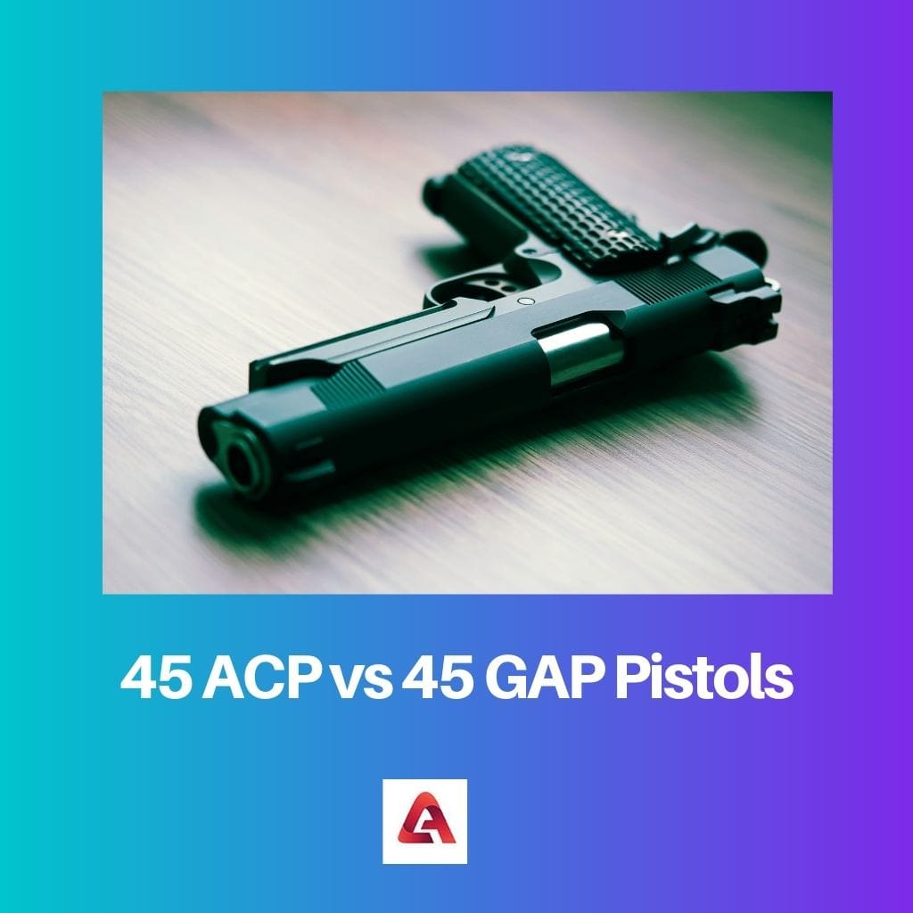 45 ACP vs 45 GAP ピストル