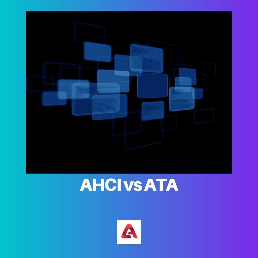 AHCI vs ATA