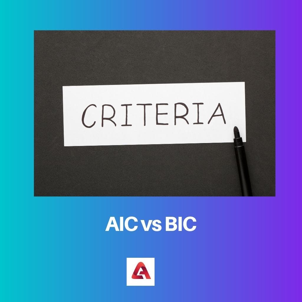 AIC contre BIC