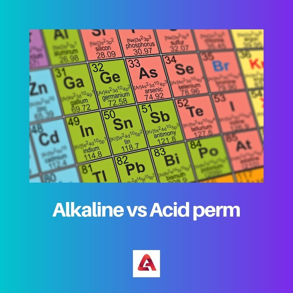 Permanente alcalina vs ácida