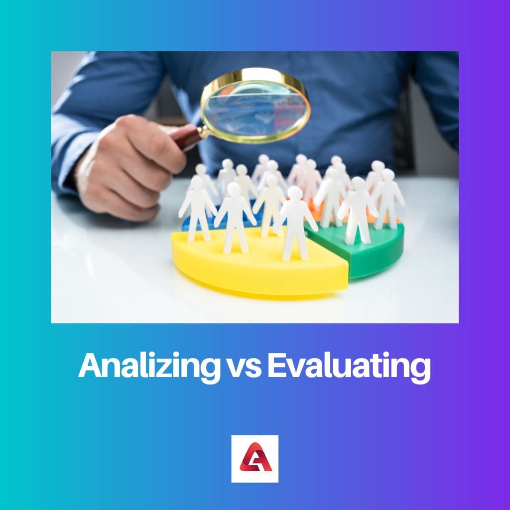 Analizing vs Evaluating
