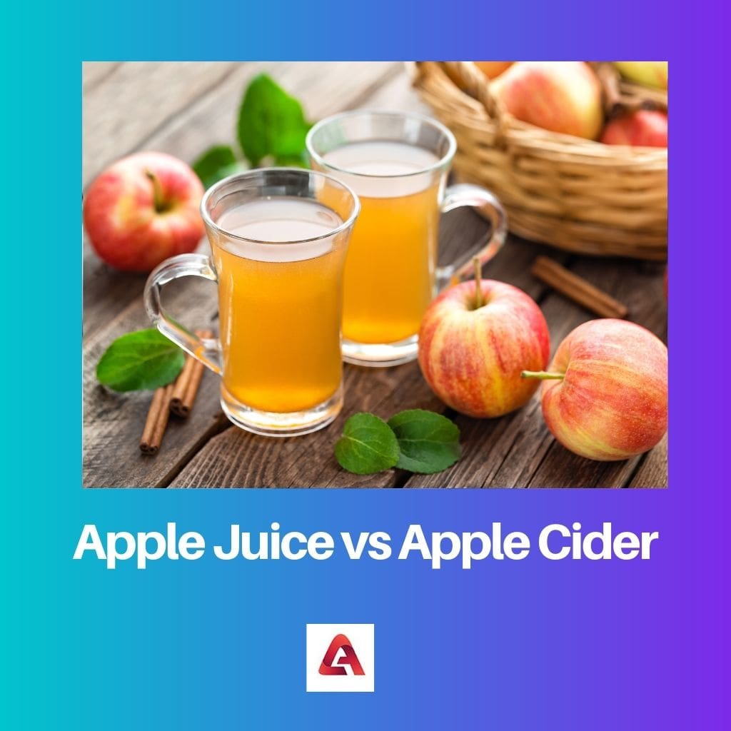 Apple Juice vs Apple Cider