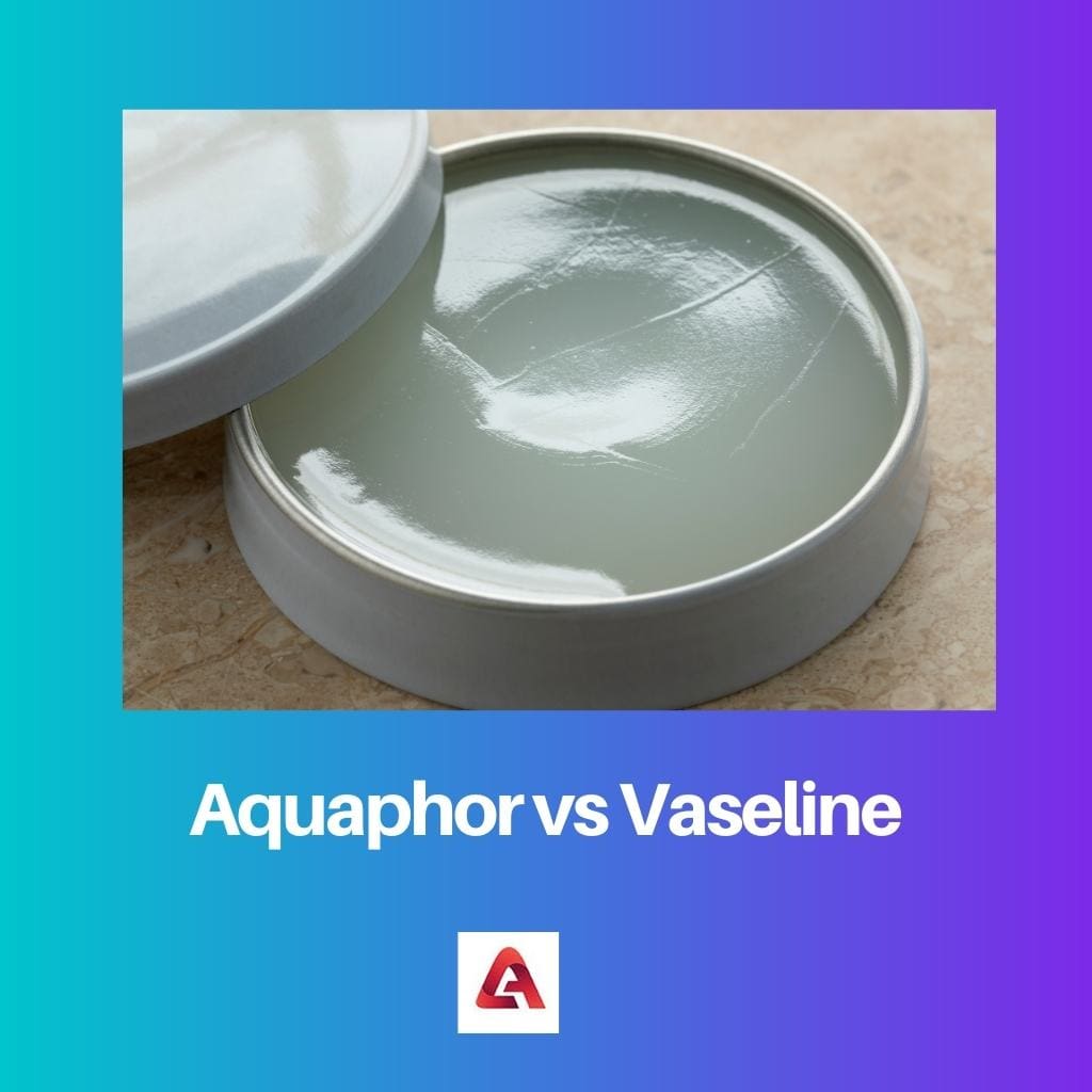 Aquaphor vs vaseliini