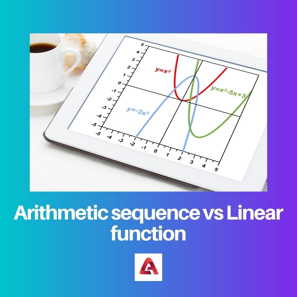 Aritmeetiline jada vs lineaarne funktsioon