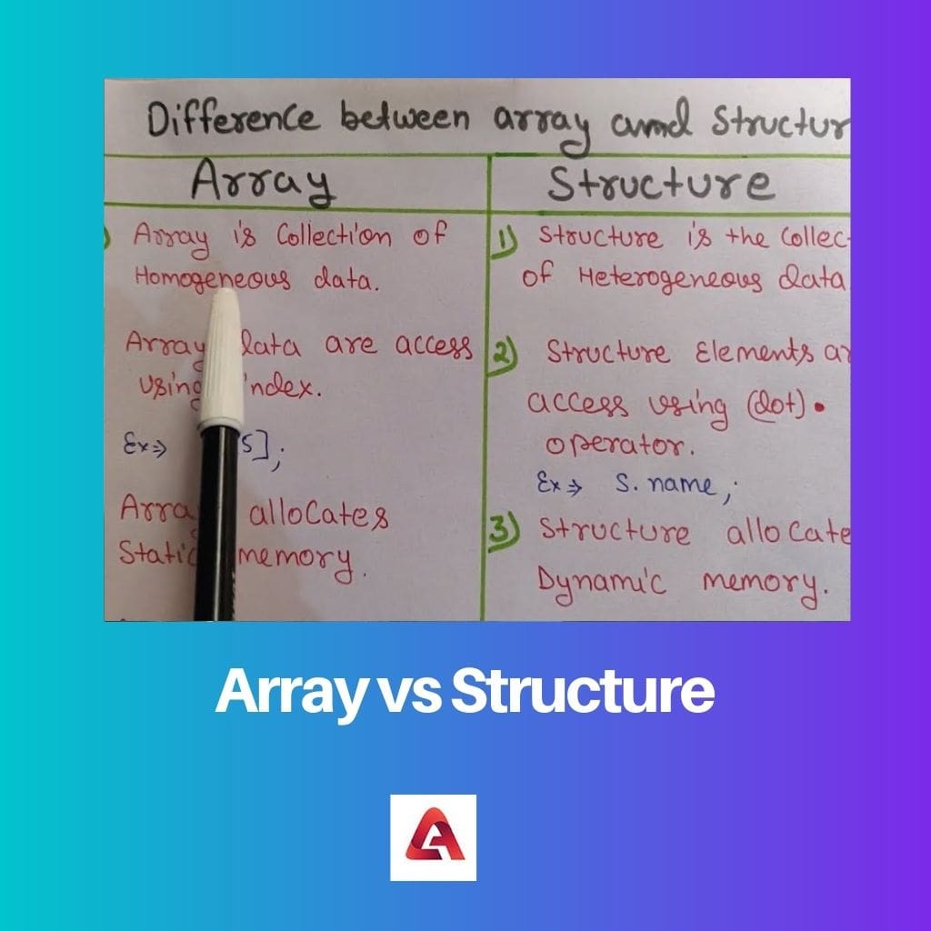 Array vs. Struktur