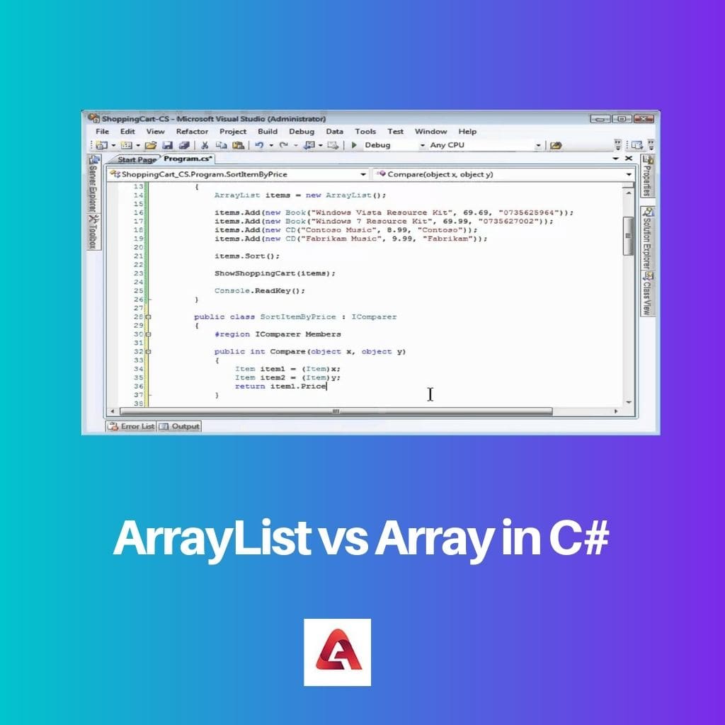 ArrayList vs Array in C