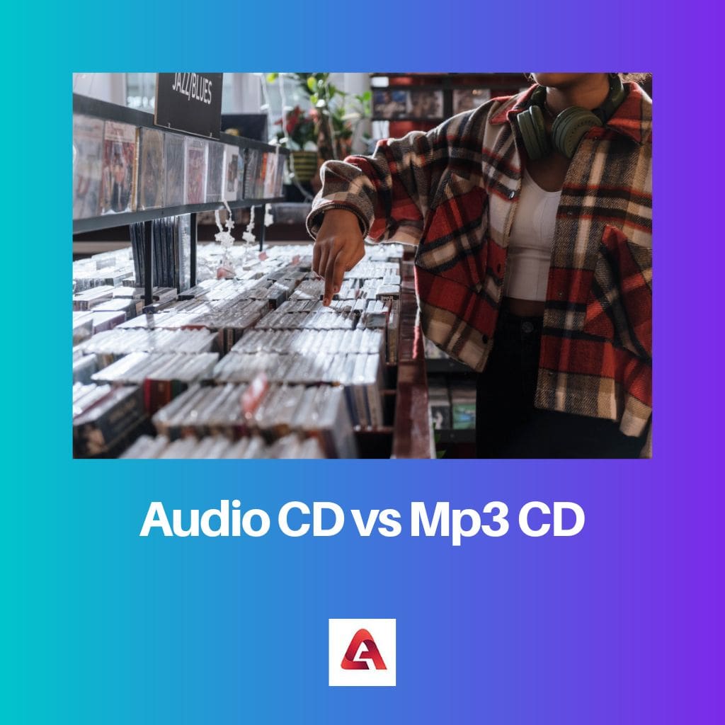 CD audio vs CD MP3