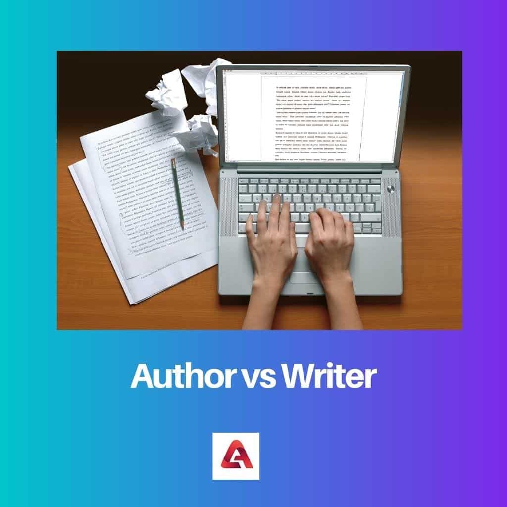 Autor vs escritor