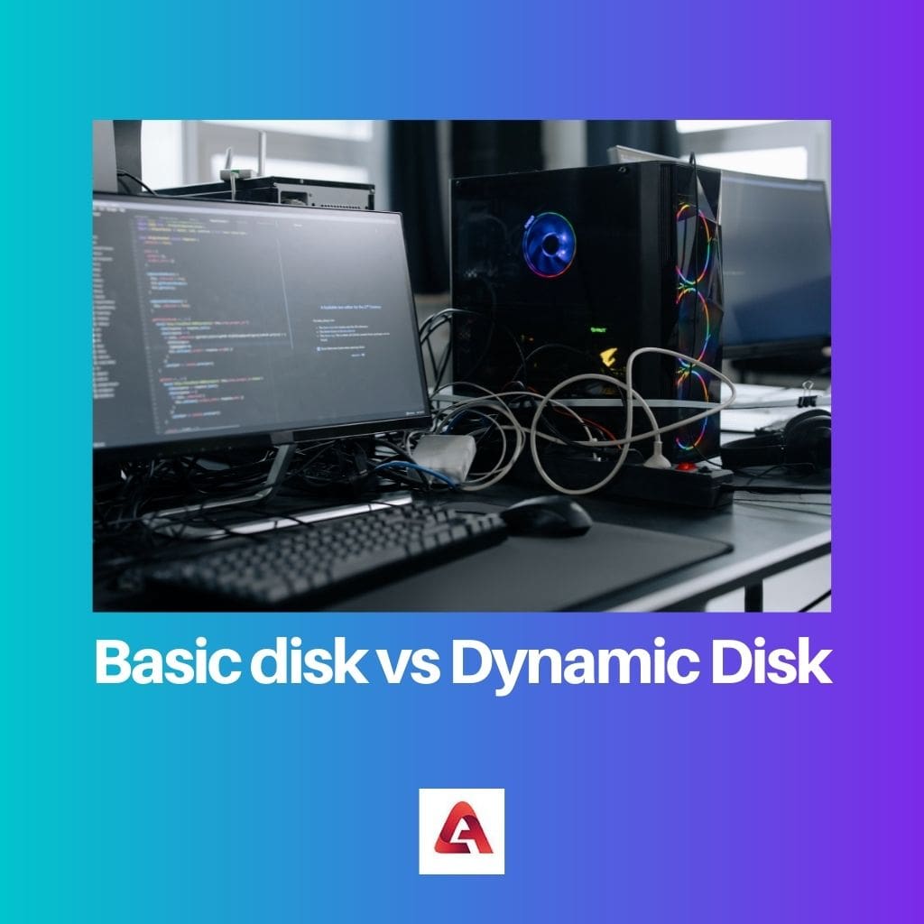 Базовый диск против динамического диска