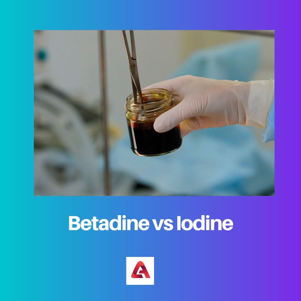 Betadine versus jodium