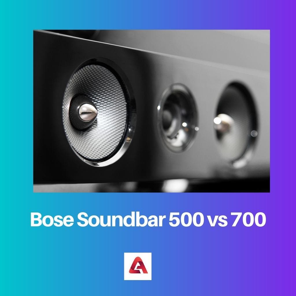 Barra de sonido Bose 500 frente a 700