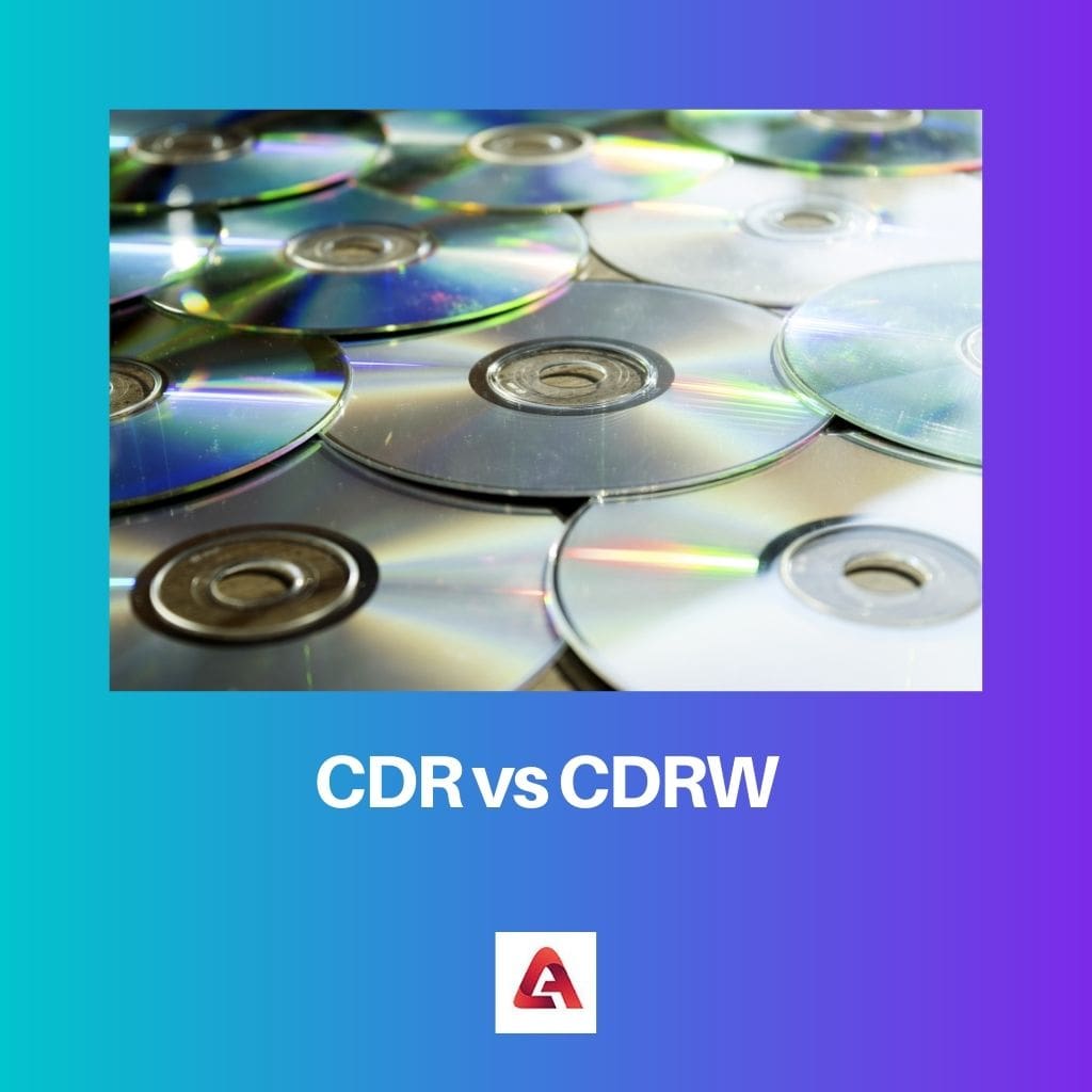 CDR vs CDRW