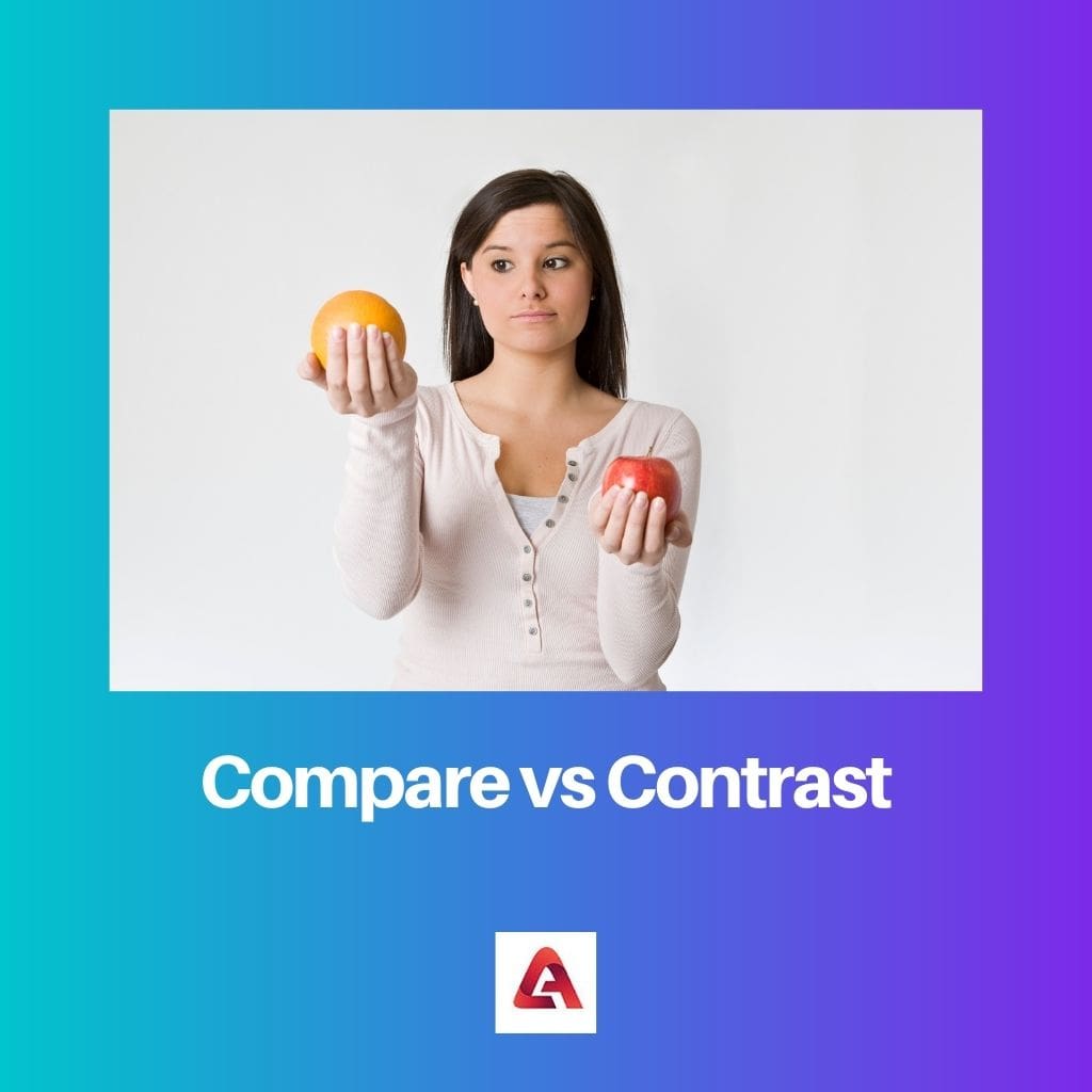 Comparer vs Contraste