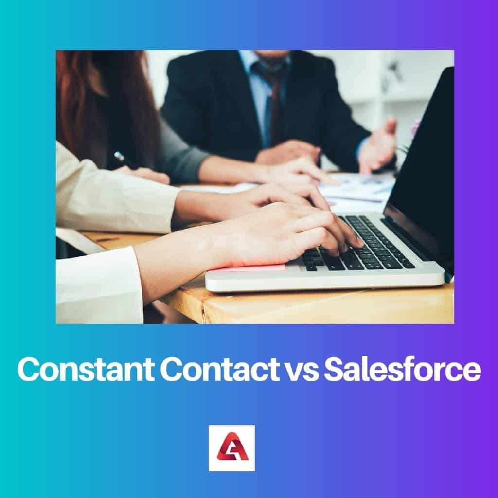 Constant Contact vs Salesforce