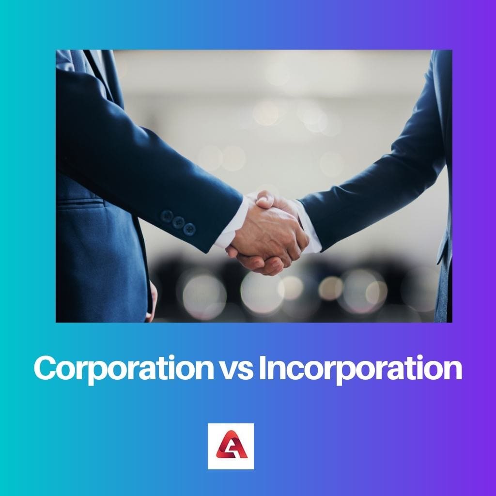 Corporation versus oprichting