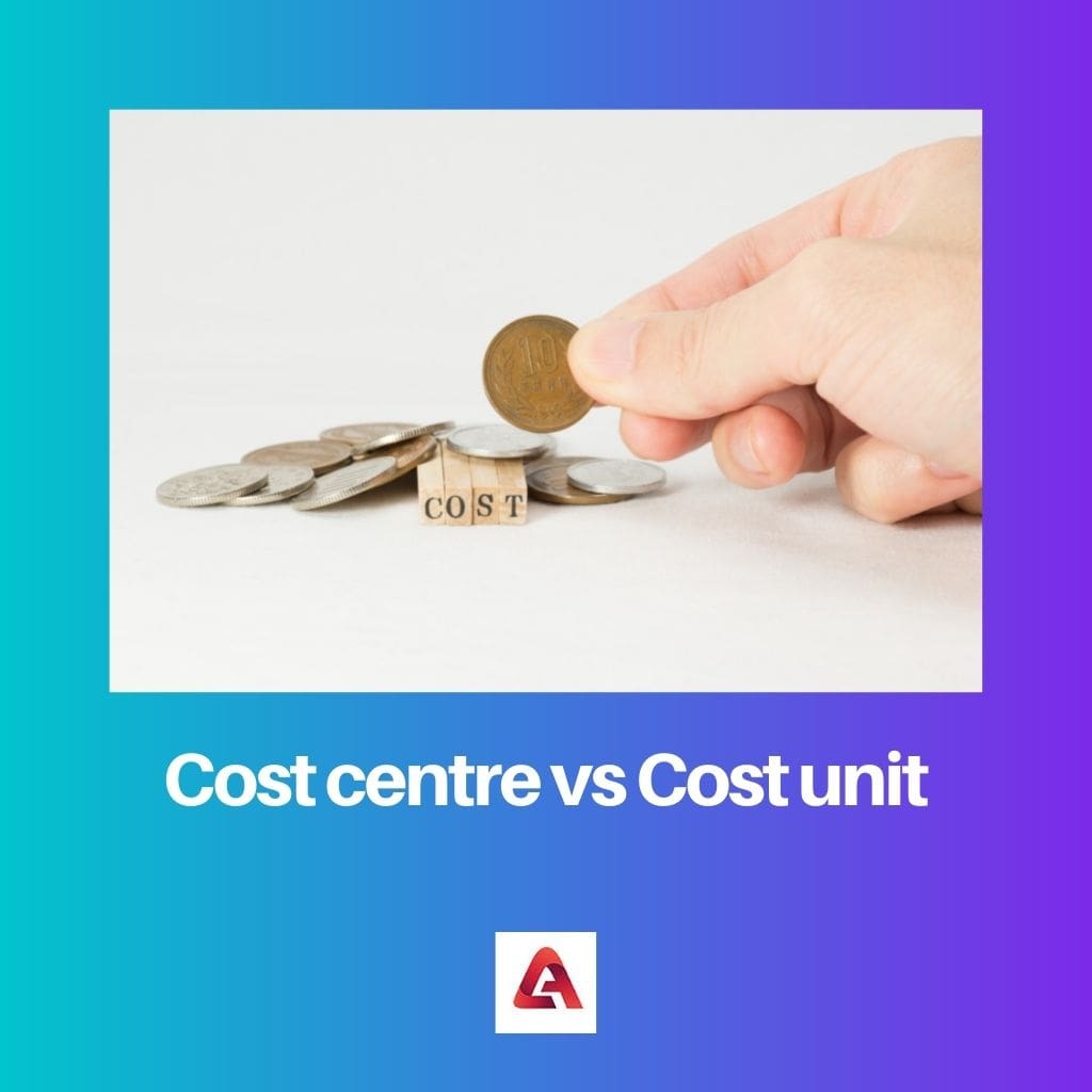 Cost centre vs Cost unit