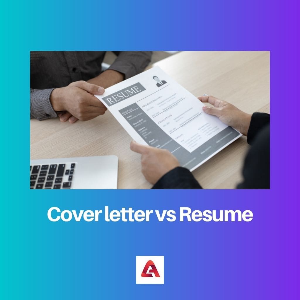 cover letter vs professional summary