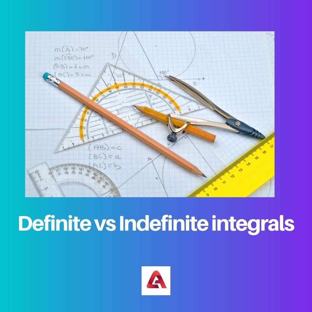 Definite vs Indefinite integrals