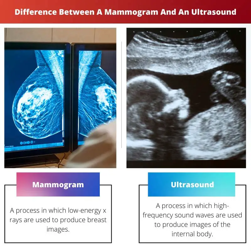Ero mammografian ja ultraäänen välillä